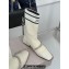 Jimmy Choo Heel 3cm Sock Knit Ankle Boots in White 2023