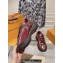 Louis Vuitton LV Discovery Lace Ups Men's Sneakers Red 2023