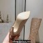 Jimmy Choo Heel 8.5cm Knee-High Boots with Crystals in Suede Gold 2023
