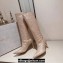 Jimmy Choo Heel 8.5cm Knee-High Boots with Crystals in Suede Gold 2023