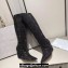 Jimmy Choo Blake Wedge Knee-High Boots with Honeybomb Crystals in Suede Black 2023