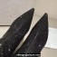 Jimmy Choo Blake Wedge Knee-High Boots with Honeybomb Crystals in Suede Black 2023