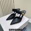 Jimmy Choo Heel 6.5cm/8.5cm Nell Mules in Calf Leather Black 2023