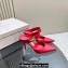 Jimmy Choo Heel 6.5cm/8.5cm Nell Mules in Calf Leather Red 2023