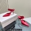 Jimmy Choo Heel 6.5cm/8.5cm Nell Mules in Calf Leather Red 2023