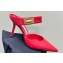 Jimmy Choo Heel 6.5cm/8.5cm Nell Mules in Calf Leather Red 2023