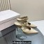 Jimmy Choo Heel 6.5cm/8.5cm Nell Mules in Calf Leather Beige 2023