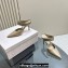 Jimmy Choo Heel 6.5cm/8.5cm Nell Mules in Calf Leather Beige 2023