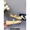 Chanel CC Logo Denim Mary Janes Beige 2023
