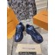 Louis Vuitton LV Discovery Lace Ups Men's Sneakers Blue 2023