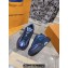 Louis Vuitton LV Discovery Lace Ups Men's Sneakers Blue 2023