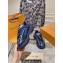 Louis Vuitton LV Discovery Lace Ups Men's Sneakers Blue 2023