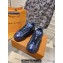 Louis Vuitton LV Discovery Lace Ups Men's Sneakers Blue 2023
