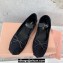 Miu Miu Corduroy ballerinas with bow 5F794D Black 2023