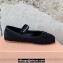 Miu Miu Corduroy ballerinas with bow 5F794D Black 2023