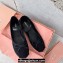Miu Miu Corduroy ballerinas with bow 5F794D Black 2023