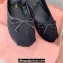 Miu Miu Corduroy ballerinas with bow 5F794D Black 2023