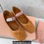 Miu Miu Corduroy ballerinas with bow 5F794D Brown 2023