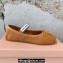 Miu Miu Corduroy ballerinas with bow 5F794D Brown 2023