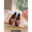 Miu Miu x Church's Leather Shanghai Monk Shoes Brown 2024