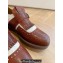 Miu Miu x Church's Leather Shanghai Monk Shoes Brown 2024