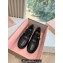 Miu Miu x Church's Leather Shanghai Monk Shoes Black 2023