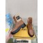 Fendi Domino leather biker boots with laces Brown 2023