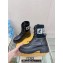 Fendi Domino leather biker boots with laces Black 2023