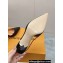 Louis Vuitton Heel 7.5cm Blossom Slingback Pumps Lambskin Black 2023