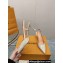 Louis Vuitton Heel 7.5cm Blossom Slingback Pumps Patent Creamy 2023