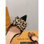 Louis Vuitton Heel 7.5cm Blossom Slingback Pumps with Bow Suede Black/Hairy 2023