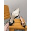 Louis Vuitton Heel 7.5cm Blossom Slingback Pumps with Bow Suede Black/Hairy 2023