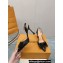 Louis Vuitton Heel 9.5cm Blossom Slingback Pumps with Bow Lambskin Black 2023