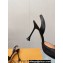 Louis Vuitton Heel 9.5cm Blossom Slingback Pumps with Bow Lambskin Black 2023