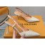 Louis Vuitton Heel 7.5cm Blossom Slingback Pumps Patent Creamy 2023