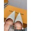 Louis Vuitton Heel 7.5cm Blossom Slingback Pumps Patent Creamy 2023