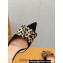 Louis Vuitton Heel 9.5cm Blossom Slingback Pumps with Bow Suede Black/Hairy 2023