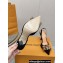 Louis Vuitton Heel 9.5cm Blossom Slingback Pumps with Bow Suede Black/Hairy 2023