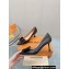Louis Vuitton Heel 7.5cm Blossom Pumps with Bow Lambskin Black 2023