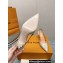Louis Vuitton Heel 7.5cm Blossom Slingback Pumps Patent Creamy 2023