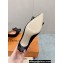 Louis Vuitton Heel 7.5cm Blossom Pumps with Bow Suede Black 2023
