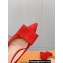 Louis Vuitton Heel 7.5cm Blossom Pumps with Bow Suede Red 2023