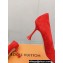 Louis Vuitton Heel 7.5cm Blossom Pumps with Bow Suede Red 2023