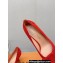 Louis Vuitton Heel 7.5cm Blossom Pumps with Bow Suede Red 2023