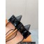 Louis Vuitton Heel 9.5cm Blossom Pumps with Bow Lambskin Black 2023