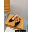 Louis Vuitton Heel 7.5cm Blossom Slingback Pumps Patent Black 2023