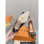 Louis Vuitton Heel 9.5cm Blossom Pumps with Bow Monogram Canvas 2023