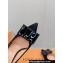 Louis Vuitton Heel 9.5cm Blossom Pumps with Bow Suede Black 2023