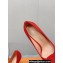 Louis Vuitton Heel 9.5cm Blossom Pumps with Bow Suede Red 2023