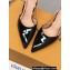 Louis Vuitton Heel 7.5cm Blossom Slingback Pumps Patent Black 2023